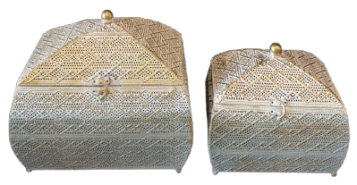 METAL DEKORATİF KUTU S/2