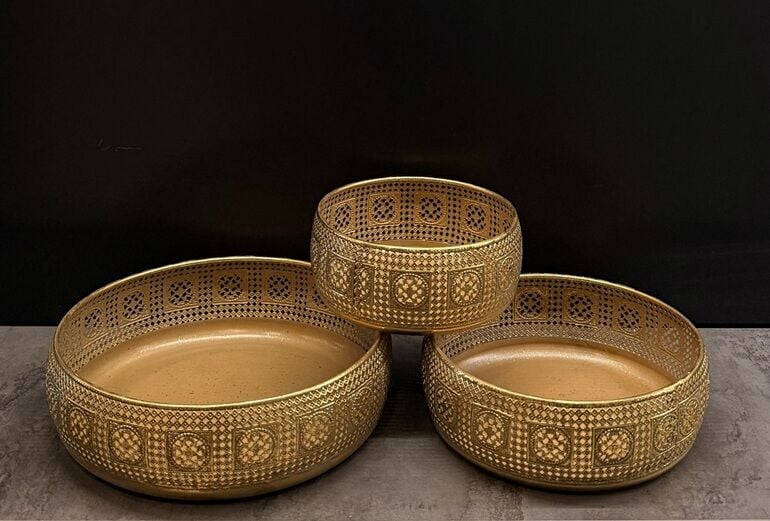 METAL TEPSİ 3LÜ SET