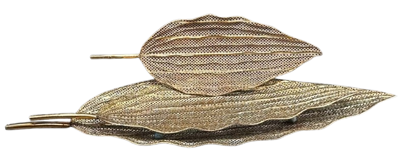 METAL DEKOR YAPRAK TABAK 3LÜ SET