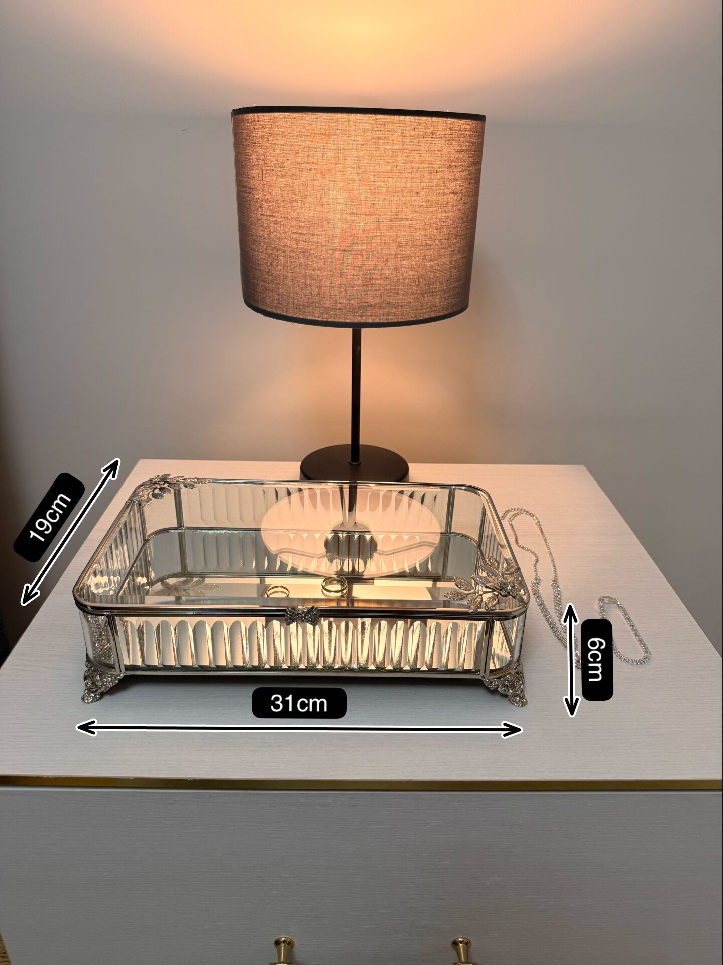 TERARYUM KUTU ÇİÇEK MOTİFLİ