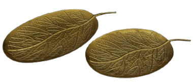 METAL YAPRAK TEPSİ 2Lİ SET