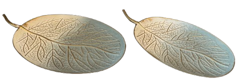 METAL YAPRAK TEPSİ 2Lİ SET