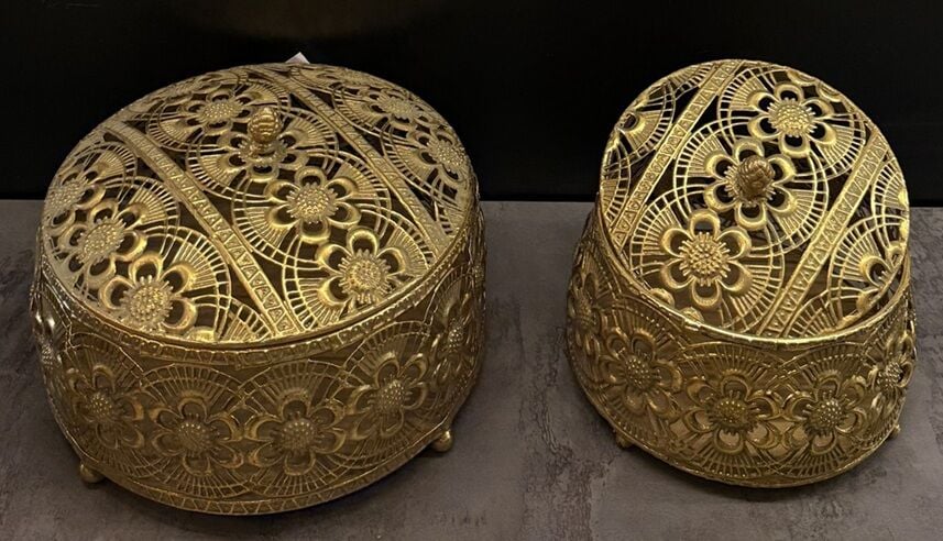 METAL DEKORATİF KUTU 2Lİ SET