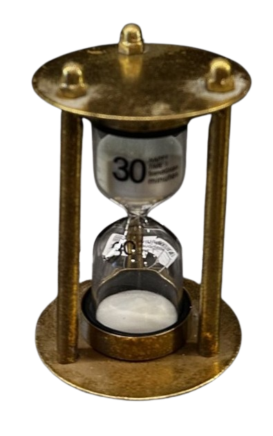 METAL-CAM KUM SAATİ