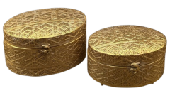 METAL DEKORATİF KUTU 2Lİ SET
