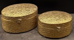 METAL DEKORATİF KUTU 2Lİ SET