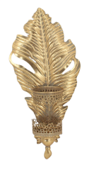 METAL YAPRAK APLİK MUMLUK