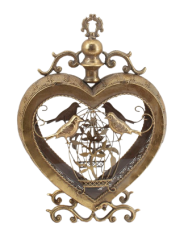 METAL DEKORATİF KALP MUMLUK