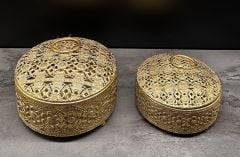 METAL DEKORATİF KUTU 2Lİ SET