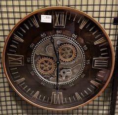 METAL ÇARKLI DUVAR SAATİ