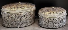 METAL DEKORATİF KUTU 2Lİ SET