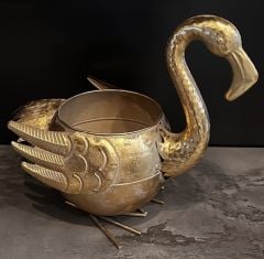 METAL FLAMİNGO SAKSI