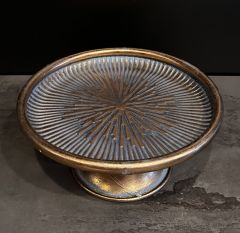 METAL YUVARLAK AYAKLI TEPSİ