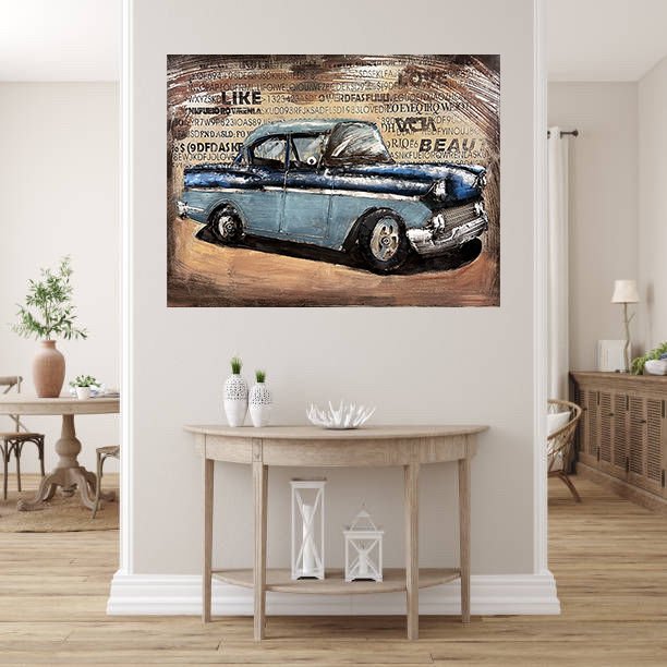 METAL 3 BOYUTLU DUVAR TABLOSU