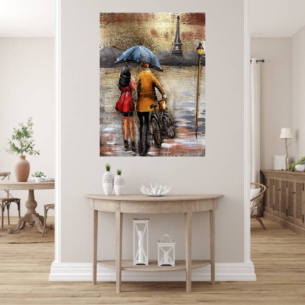 METAL 3 BOYUTLU DUVAR TABLOSU