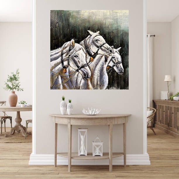 METAL 3 BOYUTLU DUVAR TABLOSU