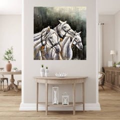 METAL 3 BOYUTLU DUVAR TABLOSU