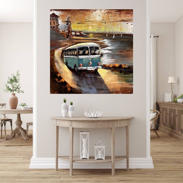 METAL 3 BOYUTLU DUVAR TABLOSU