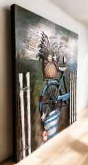 METAL 3 BOYUTLU DUVAR TABLOSU