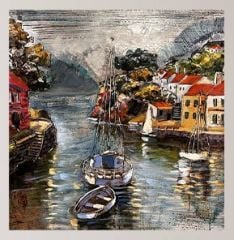 METAL 3 BOYUTLU DUVAR TABLOSU