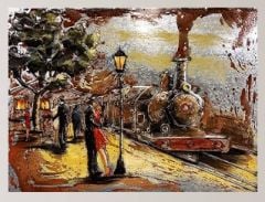 METAL 3 BOYUTLU DUVAR TABLOSU