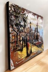 METAL 3 BOYUTLU DUVAR TABLOSU