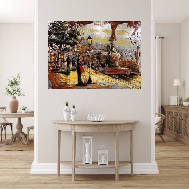 METAL 3 BOYUTLU DUVAR TABLOSU