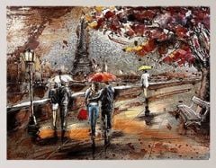 METAL 3 BOYUTLU DUVAR TABLOSU