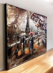 METAL 3 BOYUTLU DUVAR TABLOSU