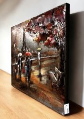 METAL 3 BOYUTLU DUVAR TABLOSU