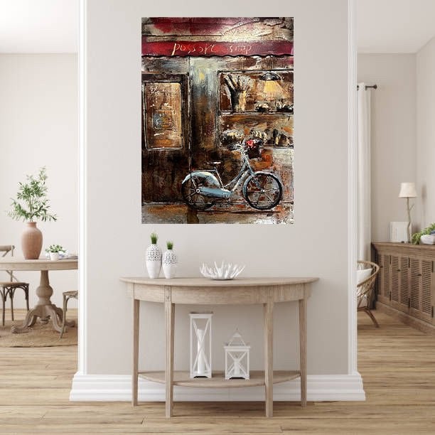 METAL 3 BOYUTLU DUVAR TABLOSU