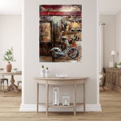 METAL 3 BOYUTLU DUVAR TABLOSU