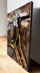 METAL 3 BOYUTLU DUVAR TABLOSU