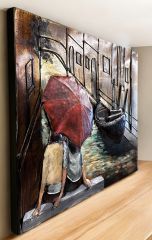 METAL 3 BOYUTLU DUVAR TABLOSU