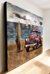 METAL 3 BOYUTLU DUVAR TABLOSU