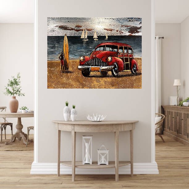 METAL 3 BOYUTLU DUVAR TABLOSU