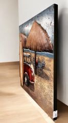 METAL 3 BOYUTLU DUVAR TABLOSU