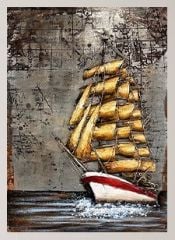 METAL 3 BOYUTLU DUVAR TABLOSU