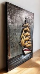 METAL 3 BOYUTLU DUVAR TABLOSU