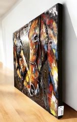 METAL 3 BOYUTLU DUVAR TABLOSU