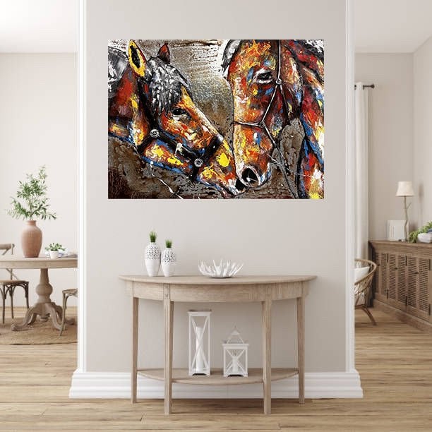 METAL 3 BOYUTLU DUVAR TABLOSU