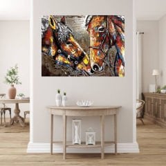 METAL 3 BOYUTLU DUVAR TABLOSU