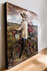 METAL 3 BOYUTLU DUVAR TABLOSU