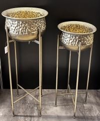 METAL AYAKLI SAKSI 2Lİ SET