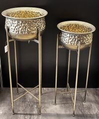 METAL AYAKLI SAKSI 2Lİ SET
