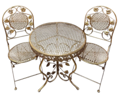 METAL MASA SANDALYE TAKIMI (1 MASA+2 SANDALYE)