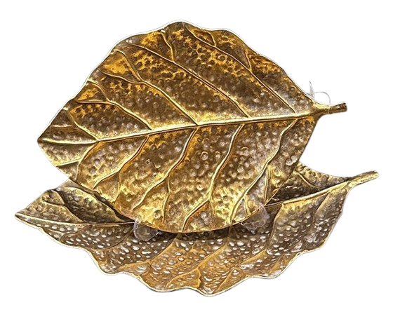 METAL YAPRAK TABAK 2Lİ SET