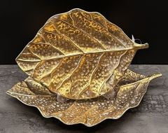 METAL YAPRAK TABAK 2Lİ SET