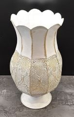 METAL VAZO BEYAZ (KÜÇÜK BOY)