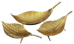 METAL YAPRAK TABAK 3LÜ SET